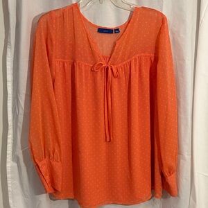 Apt. 9 Vibrant Coral Blouse